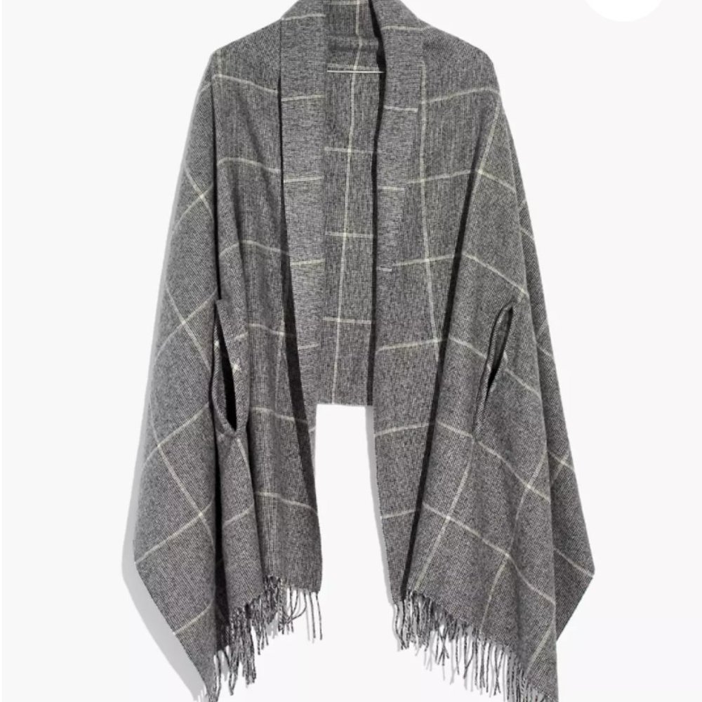 Madewell Micro-Check Cape Scarf